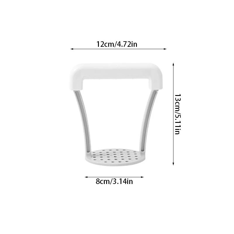 Potato Masher &amp; Fruit Press Stainless Steel | Non-Slip Handle | Multi-Purpose Tool for Mash, Puree &amp; Baby Food Prep