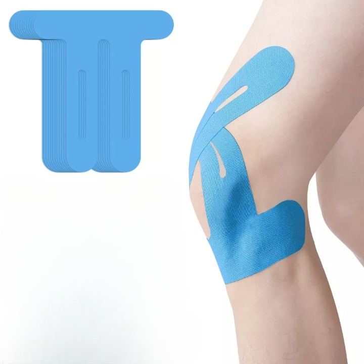 Pre-Cut Kinesiology Tape for Knee | Breathable Elastic Support Strips