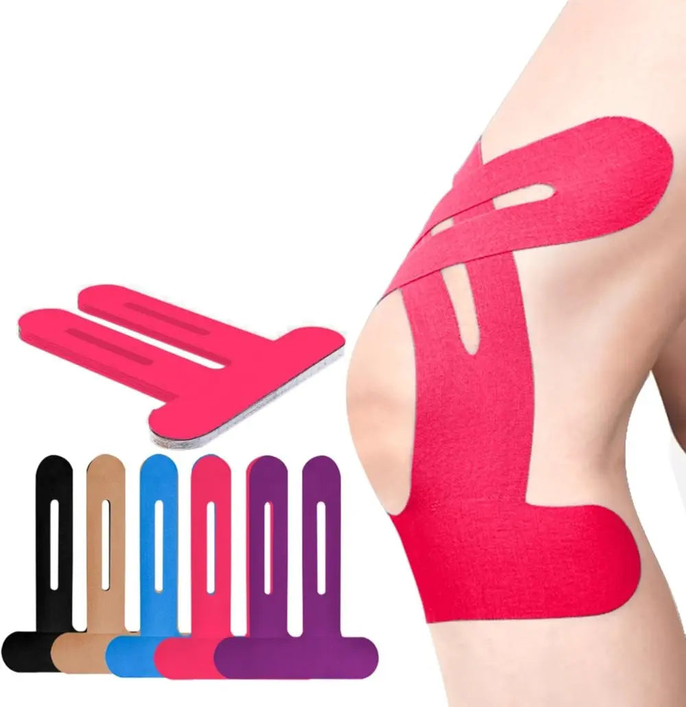 Pre-Cut Kinesiology Tape for Knee | Breathable Elastic Support Strips