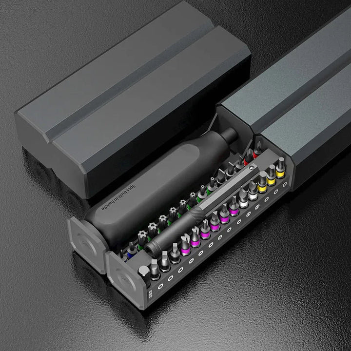 Precision Magnetic Screwdriver | Bits In A Sliding Case