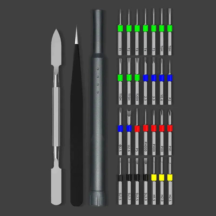 Precision Magnetic Screwdriver | Bits In A Sliding Case