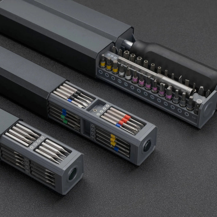 Precision Magnetic Screwdriver | Bits In A Sliding Case