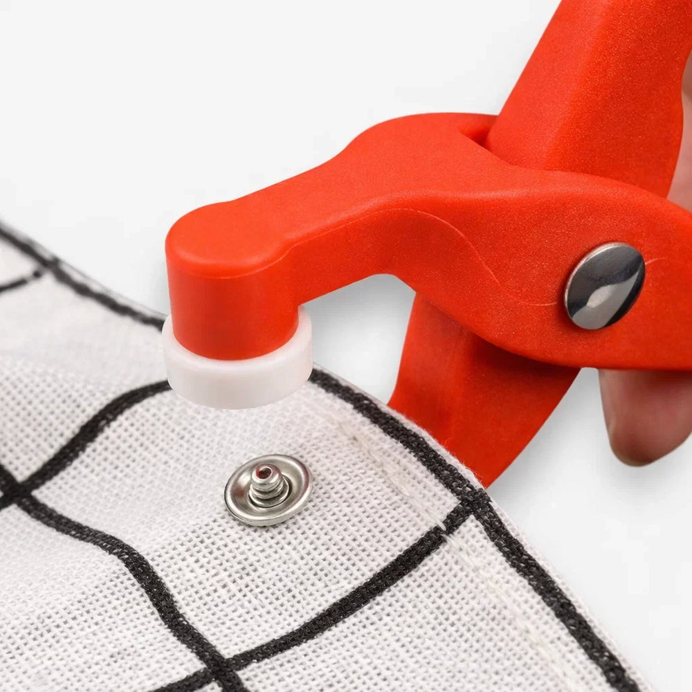 Press Stud Pliers Set Compact Handheld Spring-Loaded with Storage Box
