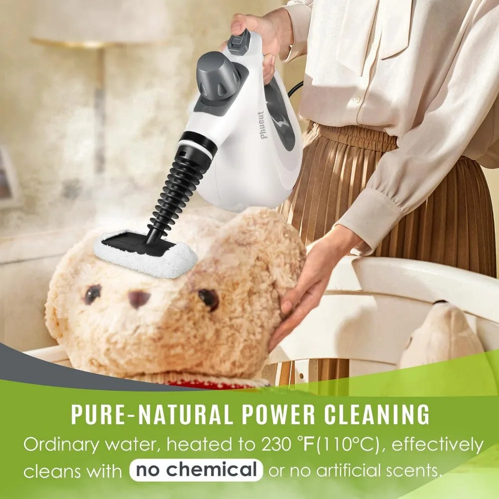 Pressurized Steam Cleaner | Handheld With Attachment Set