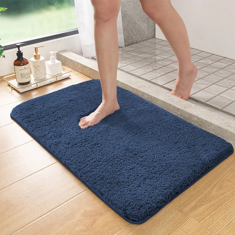 Quick Dry Bath Mat | Deep Plush Pile, Bound Edge Finish