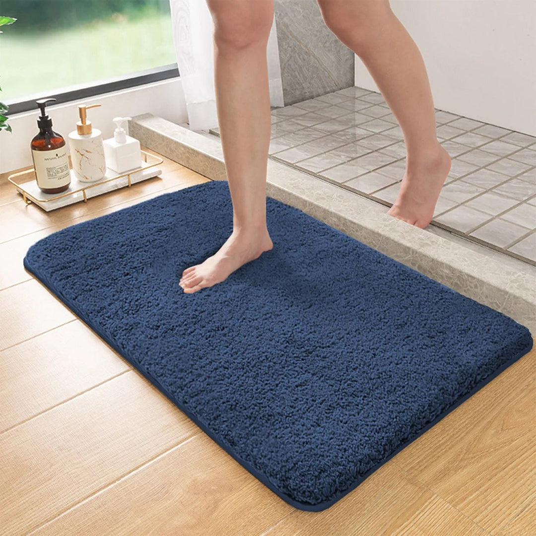 Quick Dry Bath Mat | Deep Plush Pile, Bound Edge Finish