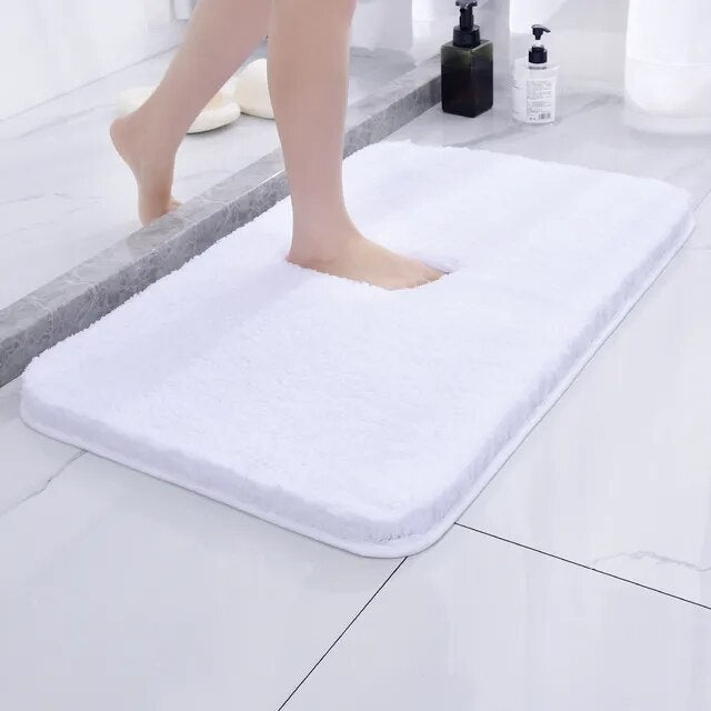 Quick Dry Bath Mat | Deep Plush Pile, Bound Edge Finish