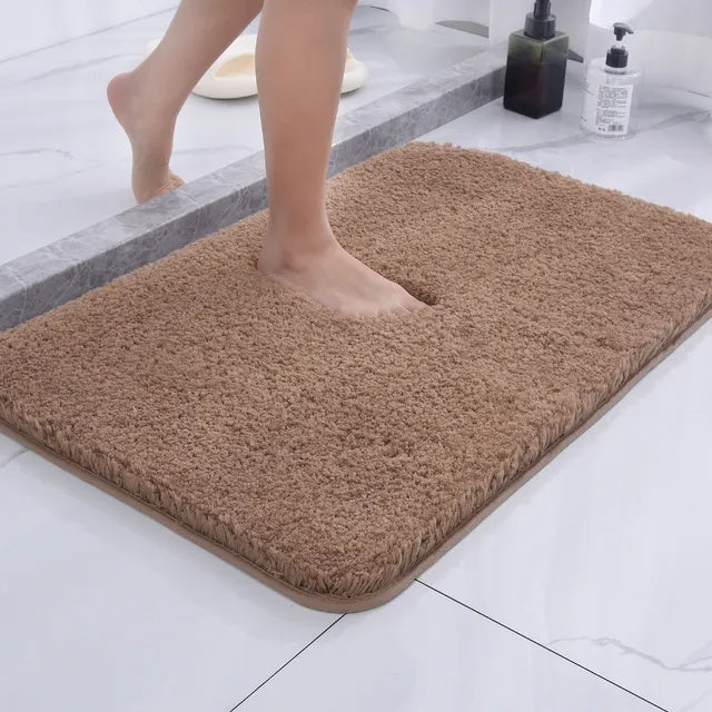Quick Dry Bath Mat | Deep Plush Pile, Bound Edge Finish