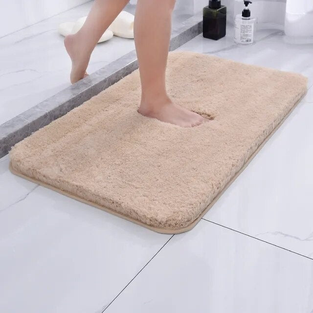 Quick Dry Bath Mat | Deep Plush Pile, Bound Edge Finish