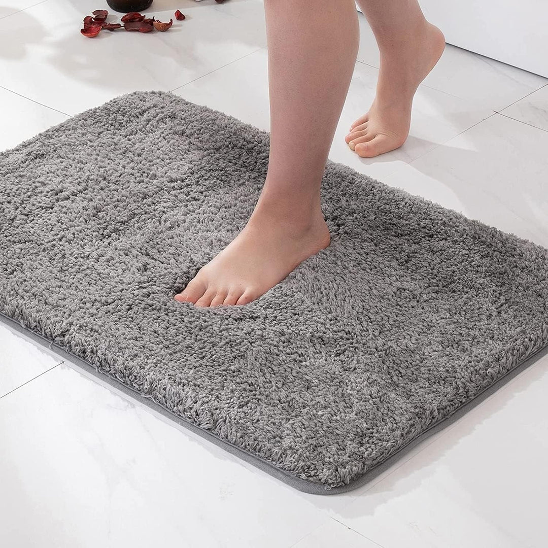 Quick Dry Bath Mat | Deep Plush Pile, Bound Edge Finish