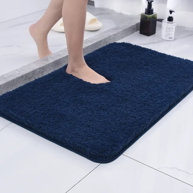 Quick Dry Bath Mat | Deep Plush Pile, Bound Edge Finish