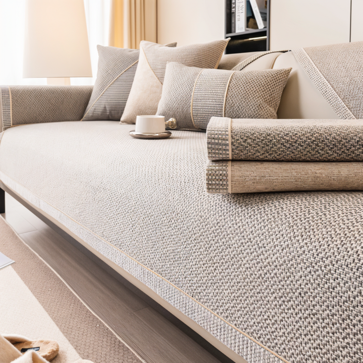Quilted Sofa Cover with Non-Slip Backing | Water-Resistant, Machine Washable Fabric | Multiple Sizes for Sofas &amp; Chairs