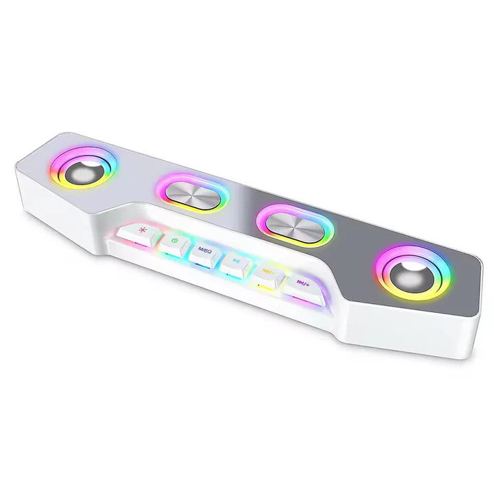RGB Bluetooth Desktop Speakers Dual Driver Rechargeable