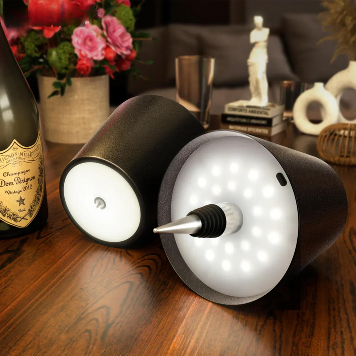Rechargeable Bottle Light LED USB-C Metal Plastic with Touch Control 3 Levels