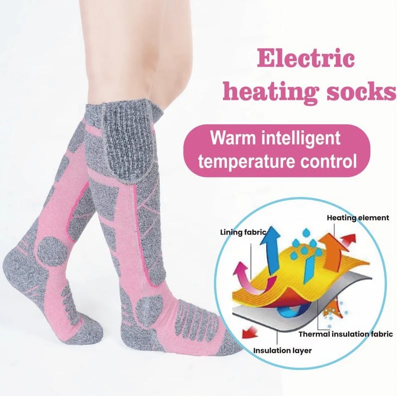 Rechargeable Foot Warmers Carbon Fibre Womens with 4-5 Hour Battery