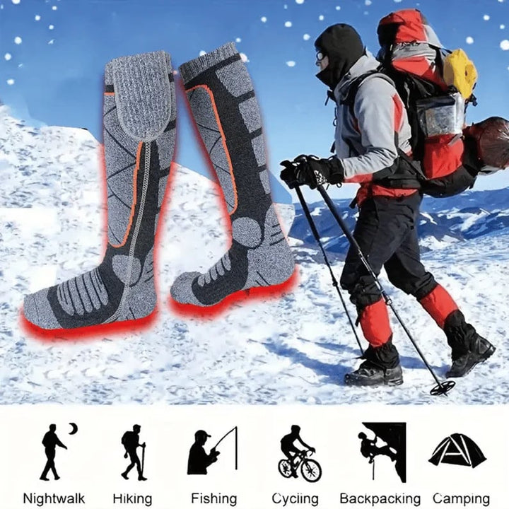 Rechargeable Foot Warmers Carbon Fibre Womens with 4-5 Hour Battery