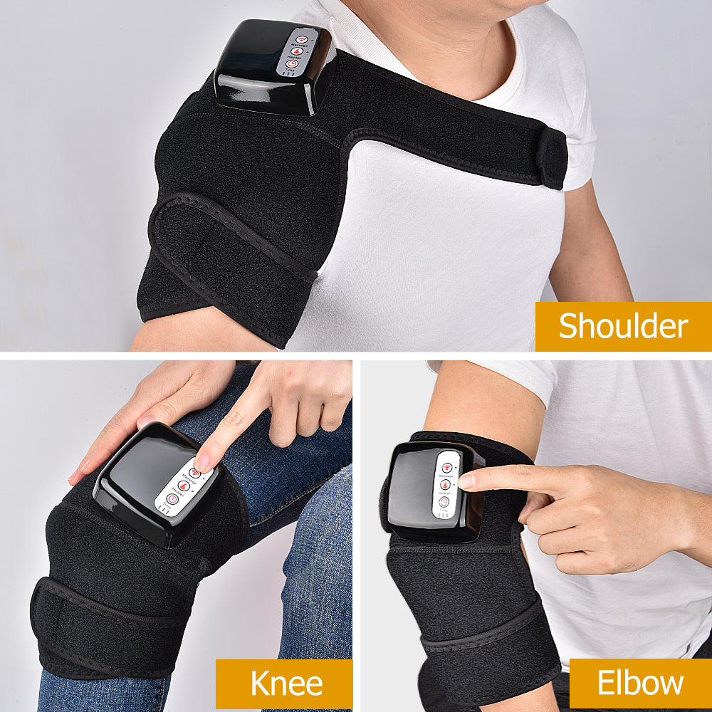 Rechargeable Heating & Vibration Wrap | 45–60°C | 3 Vibration Levels | Timer | Knee, Elbow & Shoulder