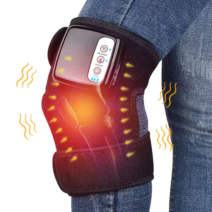 Rechargeable Heating &amp; Vibration Wrap | 45–60°C | 3 Vibration Levels | Timer | Knee, Elbow &amp; Shoulder