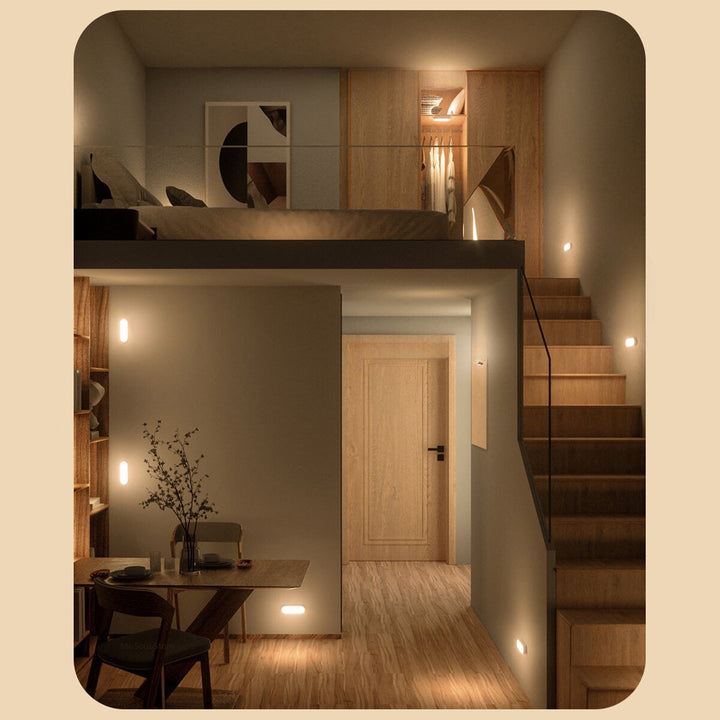 Rechargeable Motion Detector Lights | Cordless LED Wall Light with Sensor for Hallways and Stairs