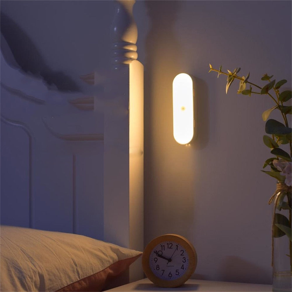 Rechargeable Motion Detector Lights | Cordless LED Wall Light with Sensor for Hallways and Stairs