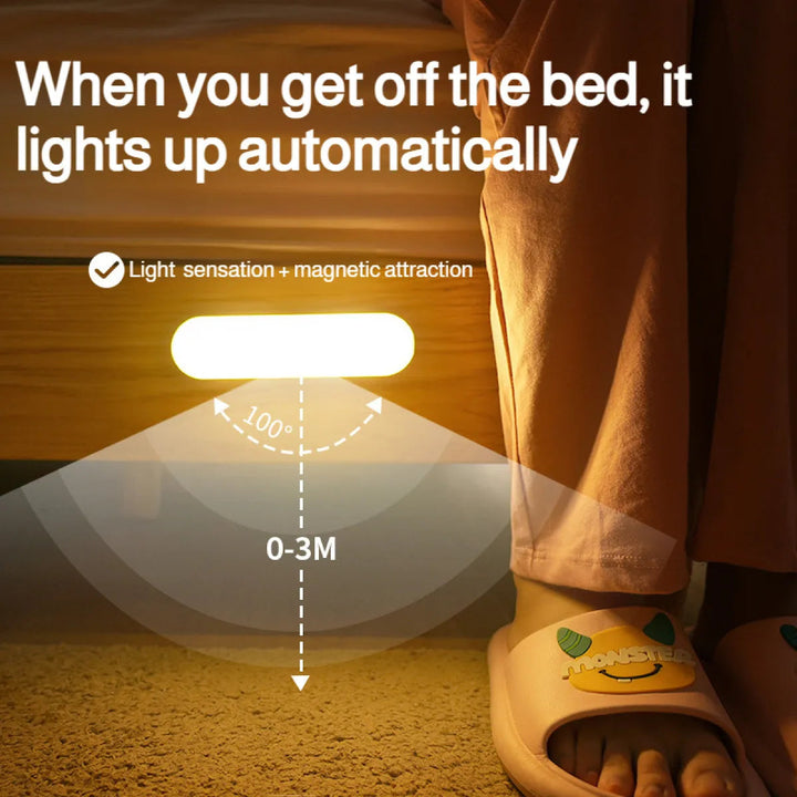 Rechargeable Motion Detector Lights | Cordless LED Wall Light with Sensor for Hallways and Stairs