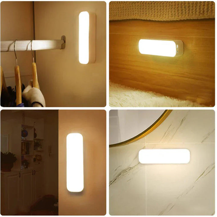 Rechargeable Motion Detector Lights | Cordless LED Wall Light with Sensor for Hallways and Stairs