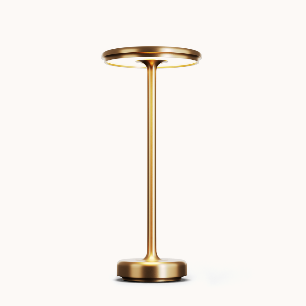 Rechargeable Table Lamp | Dimmable Cordless With A Disc Head