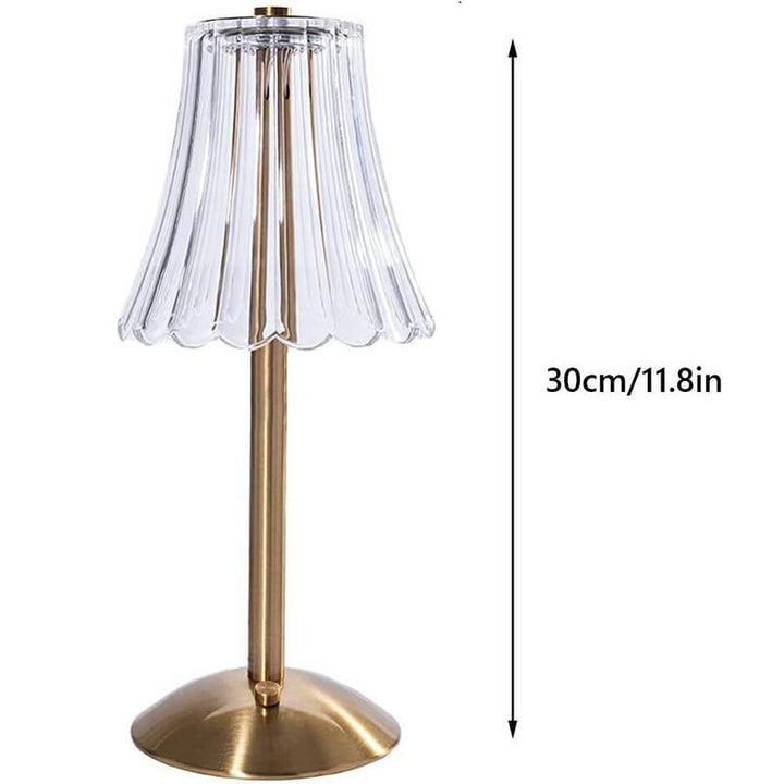 Rechargeable Table Lamp LED Retro Design Three-Colour with Touch Dimming