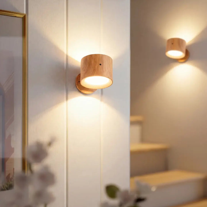 Rechargeable Wireless Wall Light | 3 Brightness Levels, 360° Rotation | Remote Control Included, No Drilling Needed