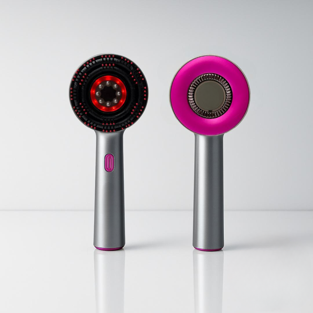 Red Light Scalp Massage Brush Vibration LED Hair Growth