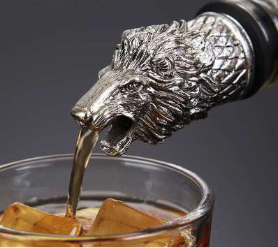 Red Wine Pourer | Sculpted Animal Head Bottle Spout