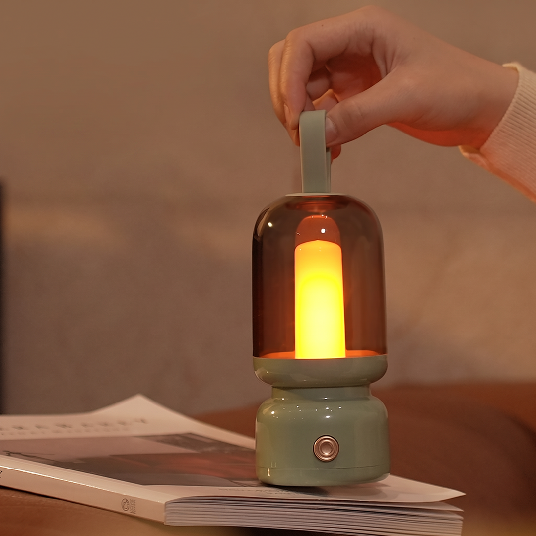 Retro Handheld Night Light | Carry Strap, Touch Control