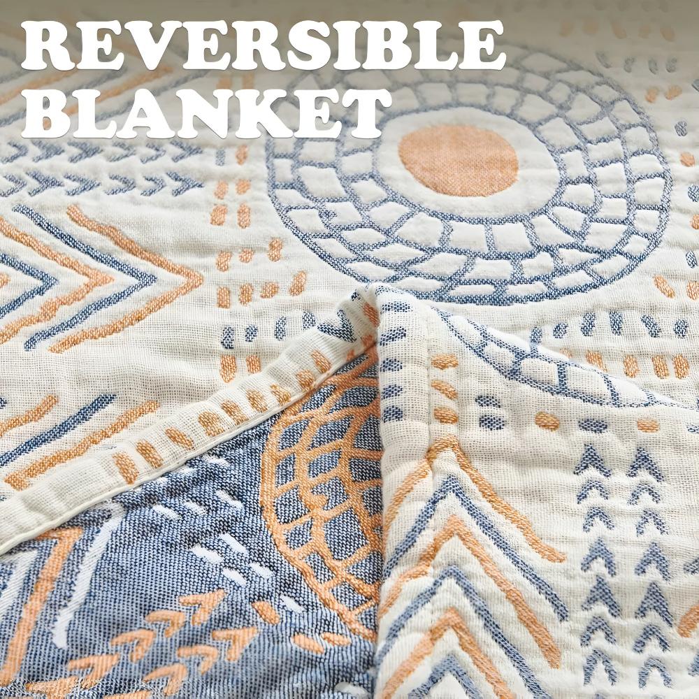 Reversible Blanket 150x200 to 200x260cm | Ultra-Plush Dual-Sided Finish | Sofa Throw, Bed Cover &amp; Decorative Wall Accent