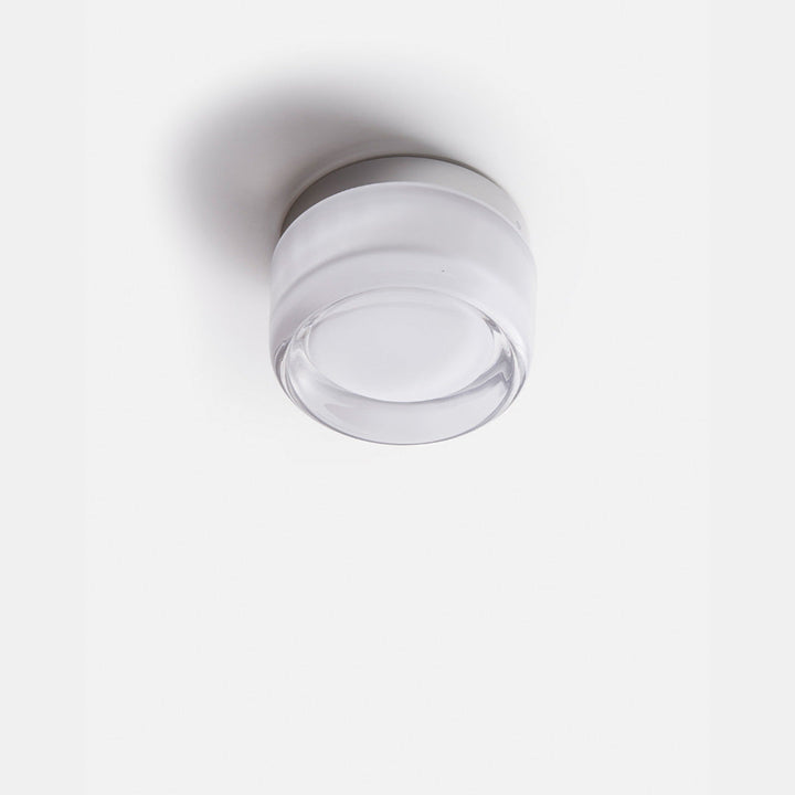 Ripple Textured Glass Wall Light Integrated LED Ambient Glow