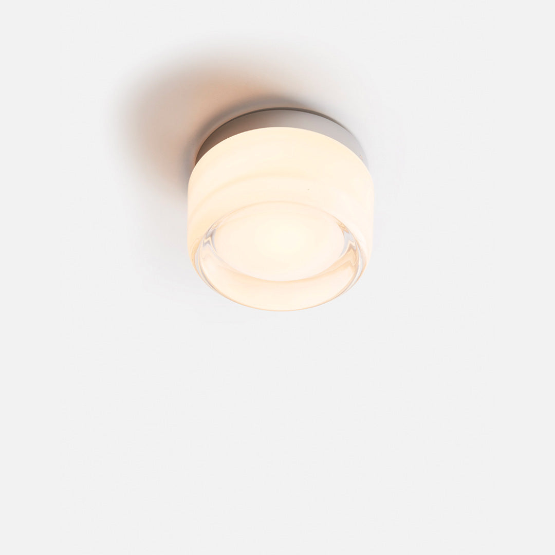 Ripple Textured Glass Wall Light Integrated LED Ambient Glow