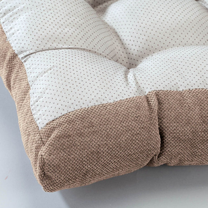 Rocking Chair Cushion Set Tufted Padded with Slip-Resistant Backing