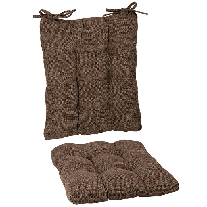 Rocking Chair Cushion Set Tufted Padded with Slip-Resistant Backing