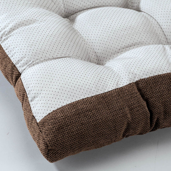 Rocking Chair Cushion Set Tufted Padded with Slip-Resistant Backing
