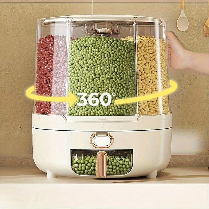 Rotating Food Container | Wedge Bays, Base Dispense Tray