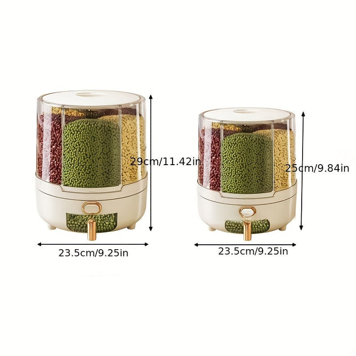 Rotating Food Container | Wedge Bays, Base Dispense Tray
