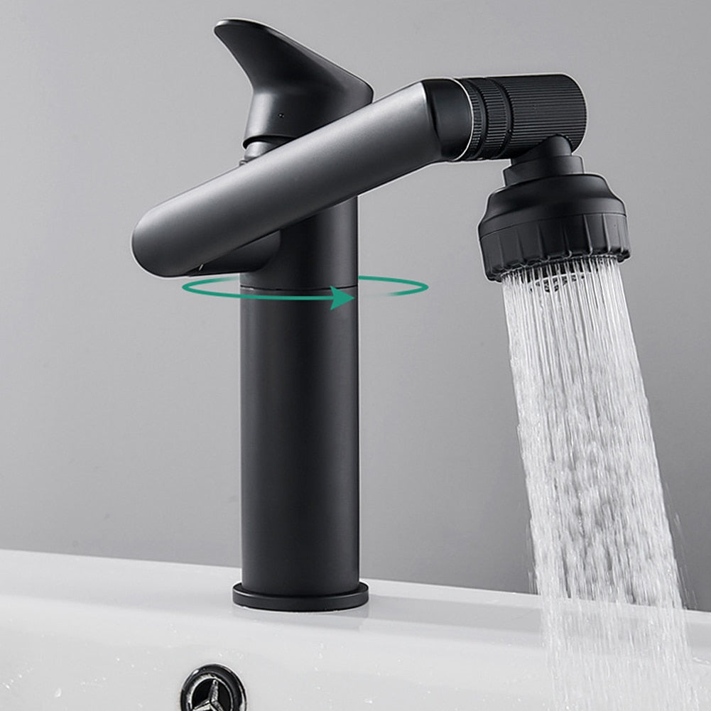 Rotating Kitchen Tap 360 Swivel Dual Spray Easy-Install with Flexible Spout