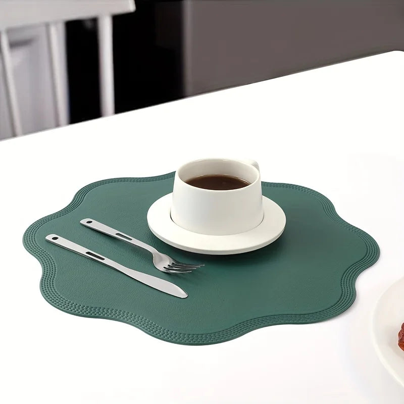 Round Placemats | Scalloped Edge, Punched Border Detail