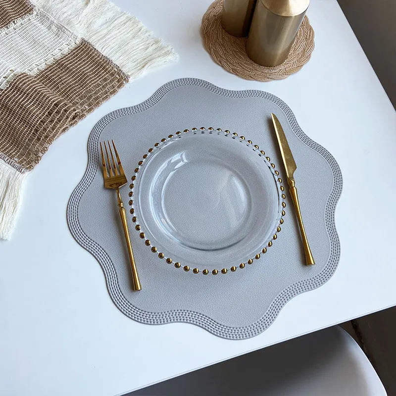 Round Placemats | Scalloped Edge, Punched Border Detail