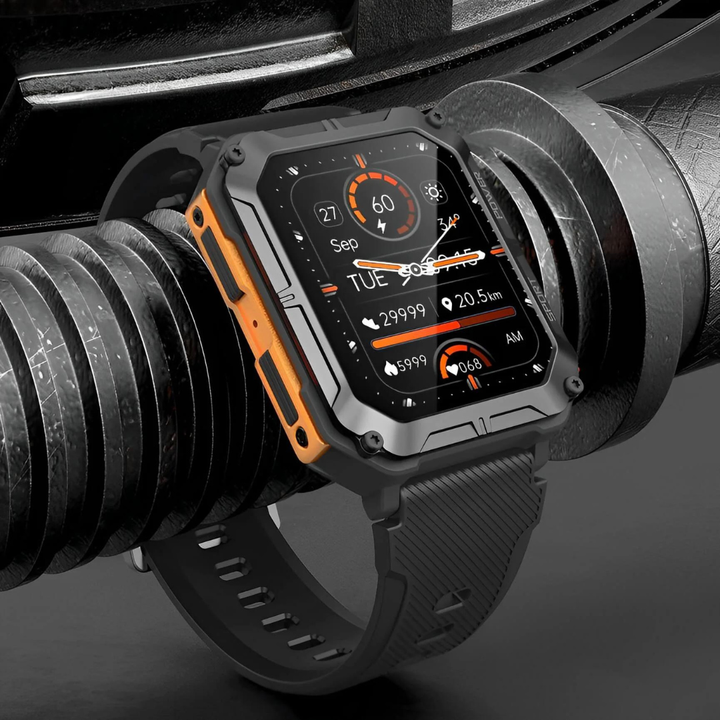 Rugged Smartwatch | Heart Rate, Blood Oxygen &amp; Sleep Tracking | 10-Day Battery | Weatherproof