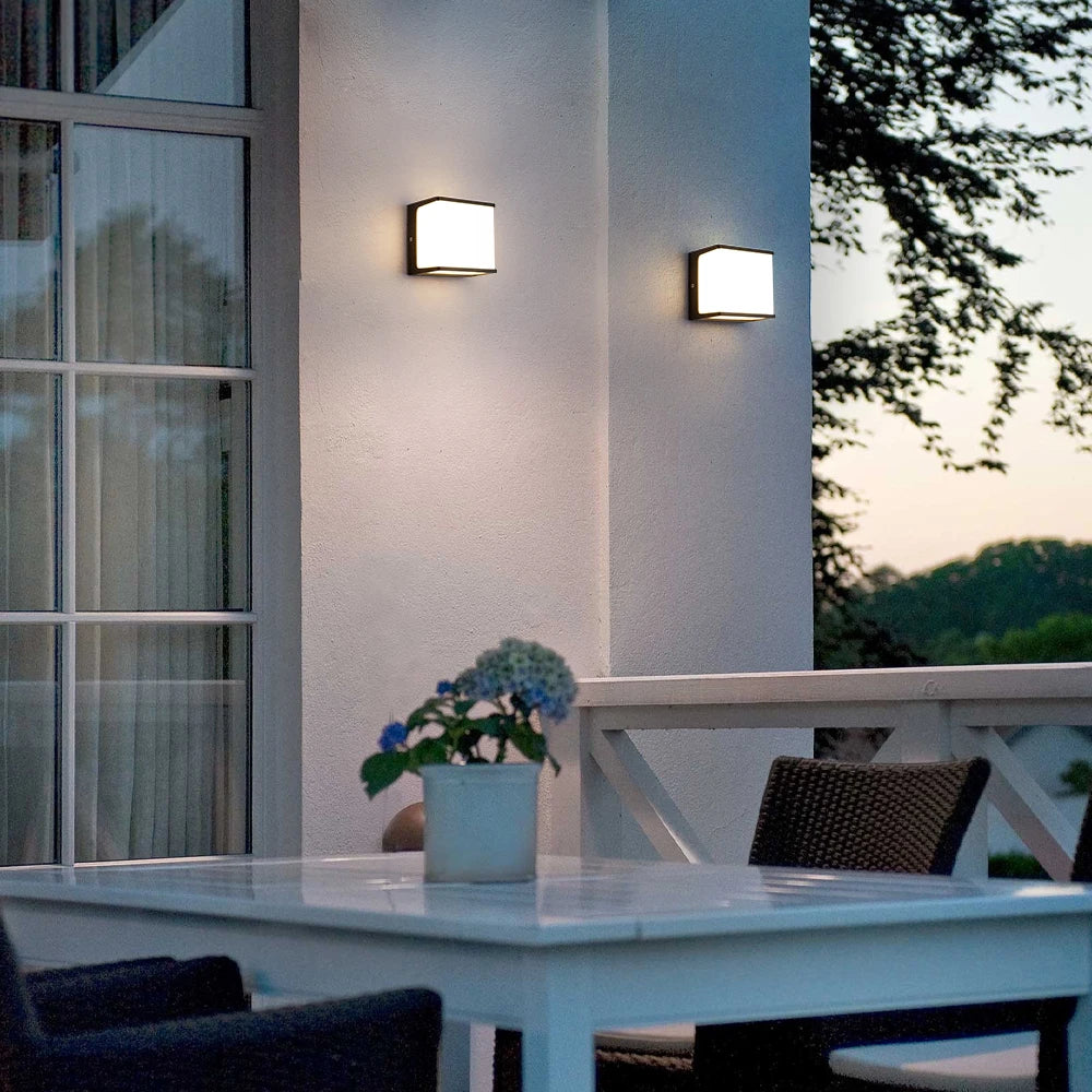 LED Outdoor Wall Light Aluminium | IP65 Waterproof Diffused Lighting | Weather-Resistant for Patios, Pathways & Porches 2