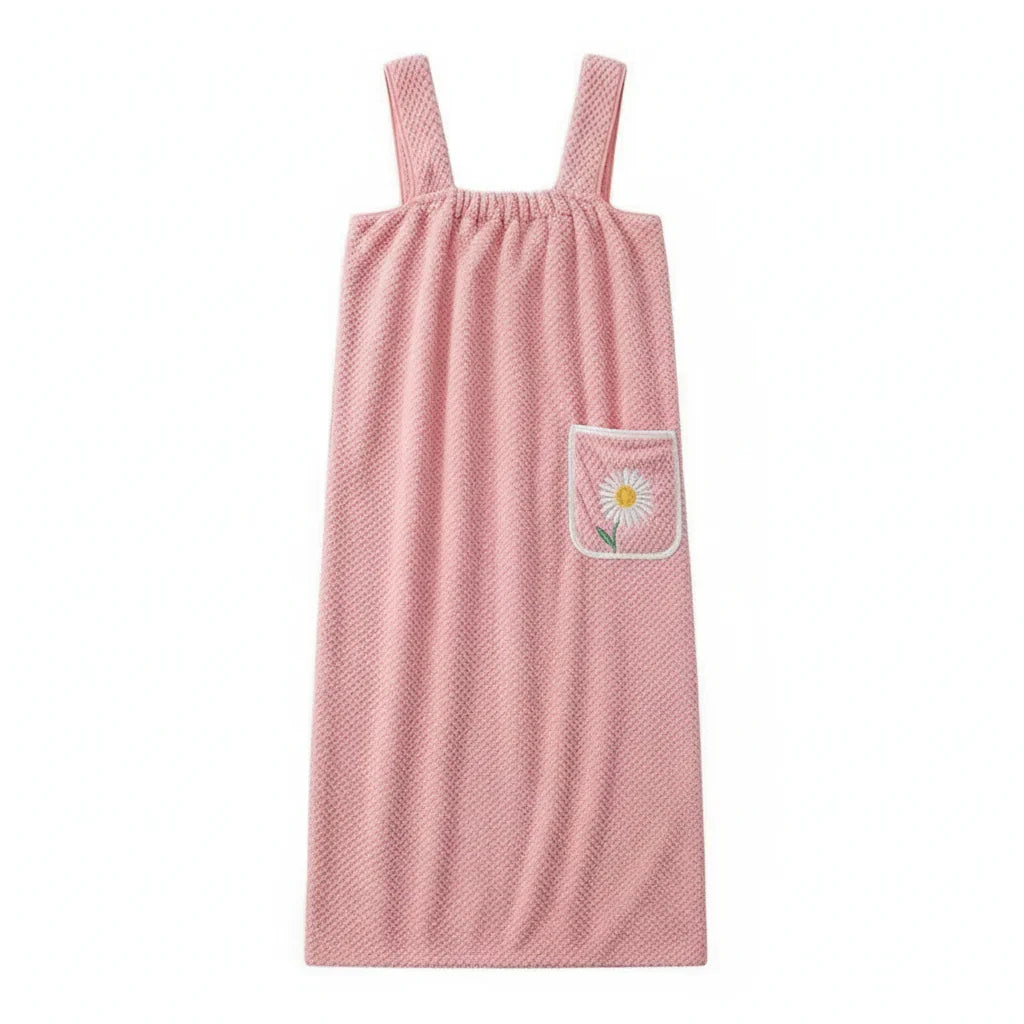 Womens Wearable Shower Towel Adjustable Straps Quick-Dry 5
