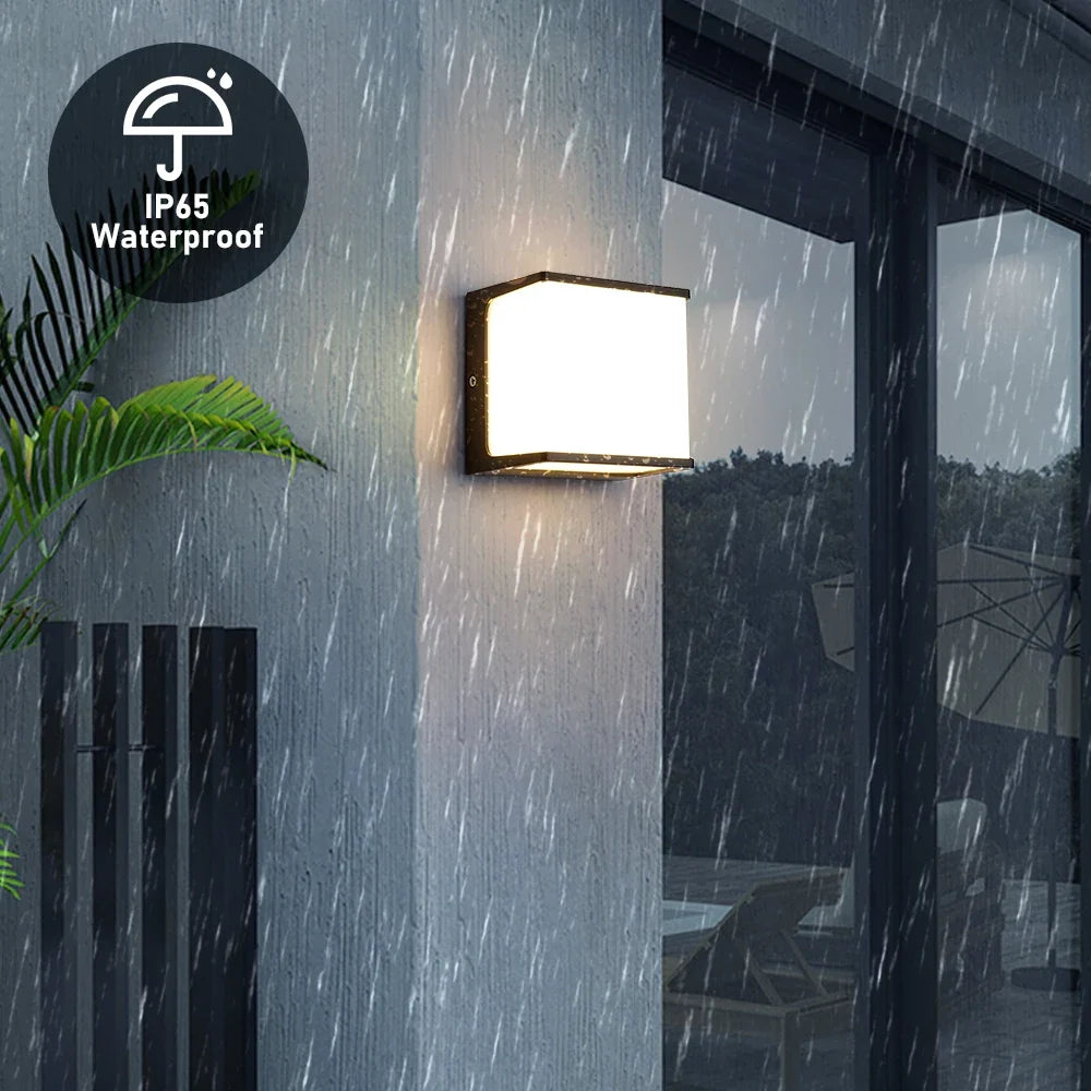 LED Outdoor Wall Light Aluminium | IP65 Waterproof Diffused Lighting | Weather-Resistant for Patios, Pathways &amp; Porches 6