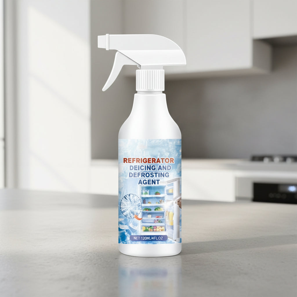 Defrosting Spray 120ml | Fast Ice & Frost Removal, No Scraping Needed | Safe Formula, Odour-Removing Fridge Cleaner 1