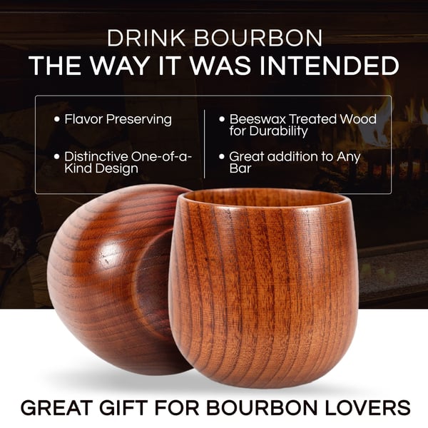 Savor Wooden Cup | Rounded Barrel Shape, Warm In Hand