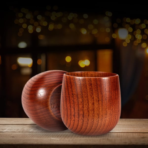 Savor Wooden Cup | Rounded Barrel Shape, Warm In Hand